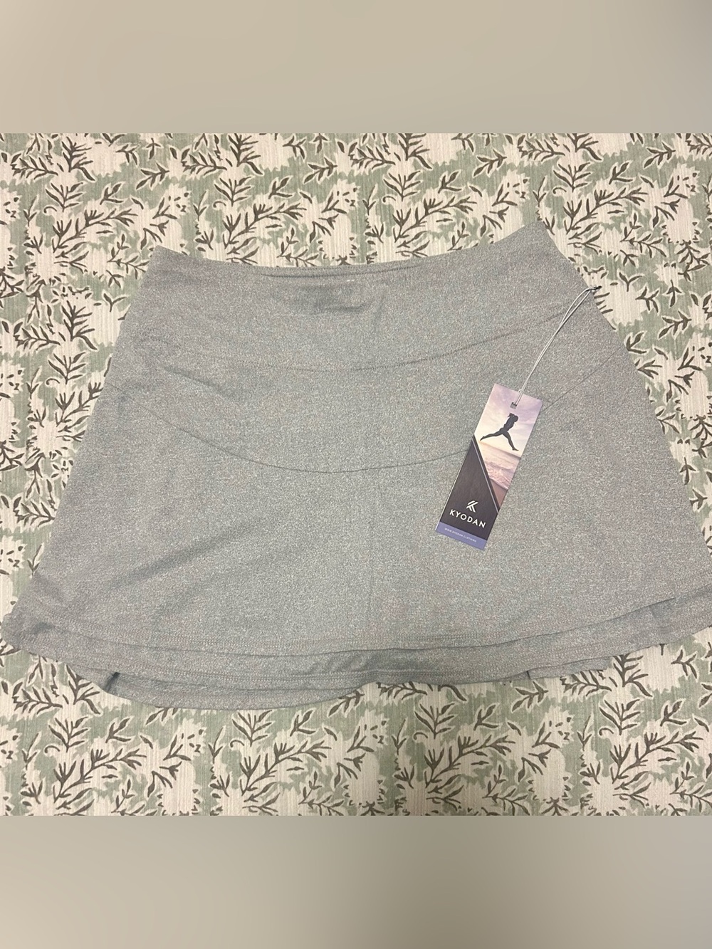 Kyodan Light Silver Metallic Mini Skirt